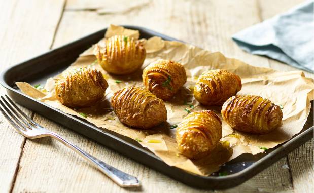 Baby Hasselback Potatoes