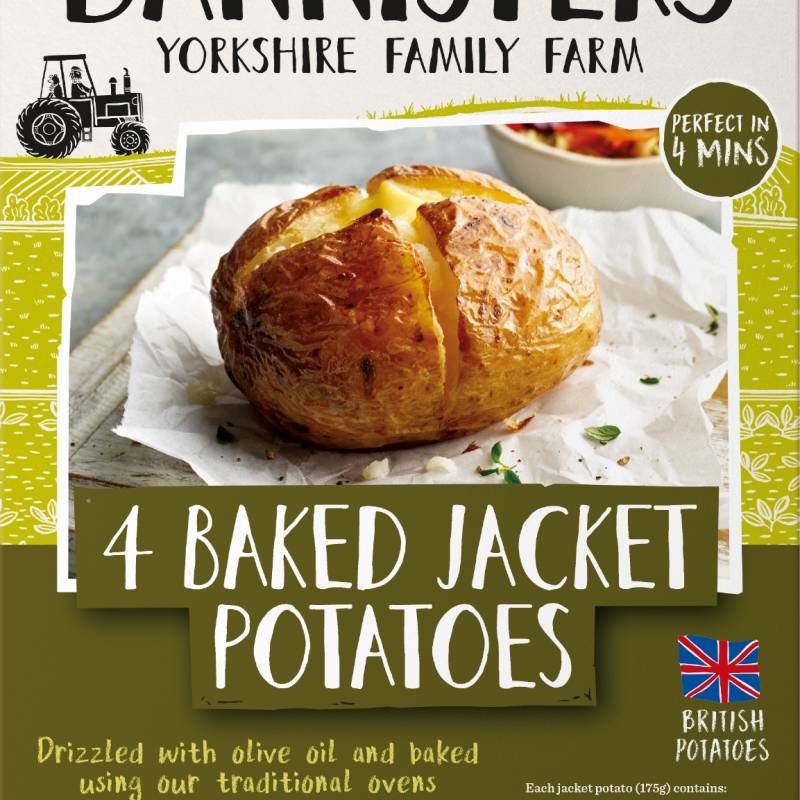 4 Baked Jacket Potatoes 700g